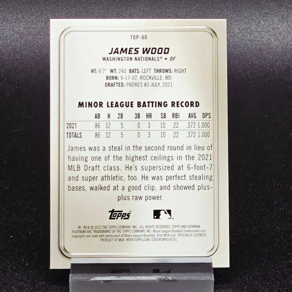Topps james wood